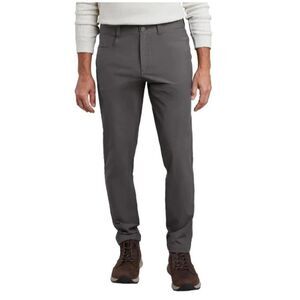 NWT KIRKLAND SIGNATURE Men’s Gray Stretch Tech Pant 32x34 Zip Pockets Comfort